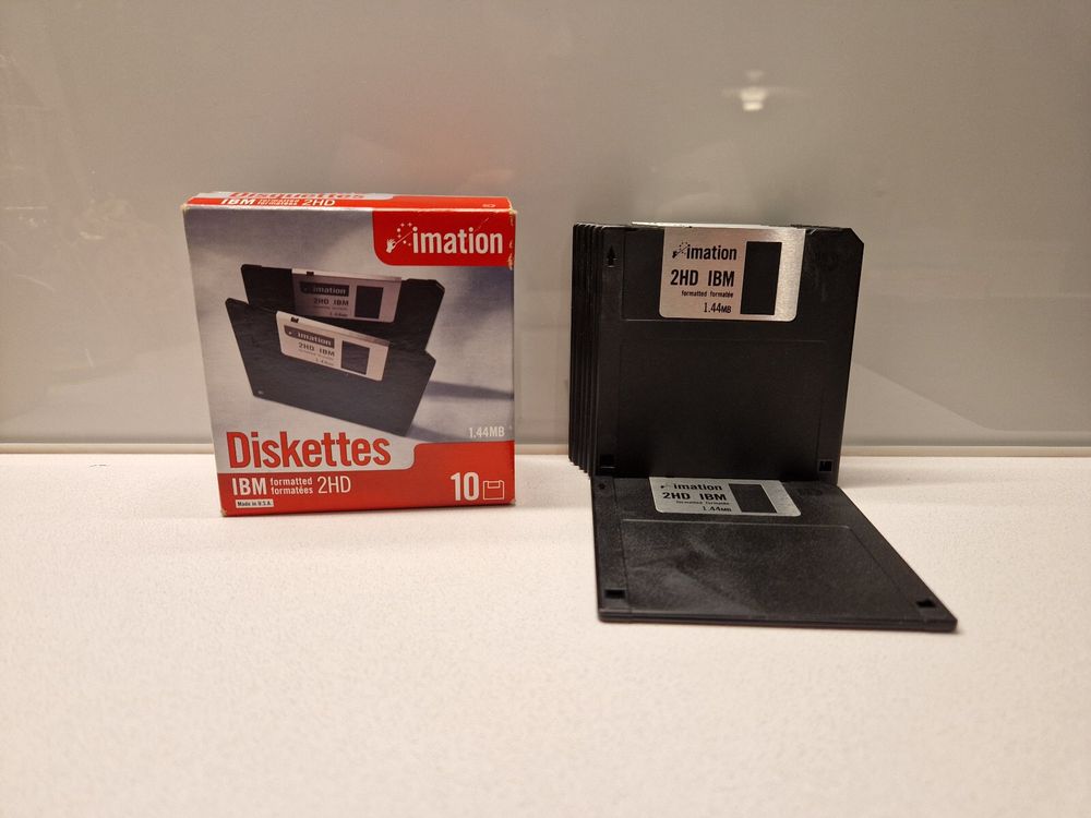 1,44 MB Disketten 3,5 Zoll, 9 Stück, Made in USA | Kaufen auf Ricardo