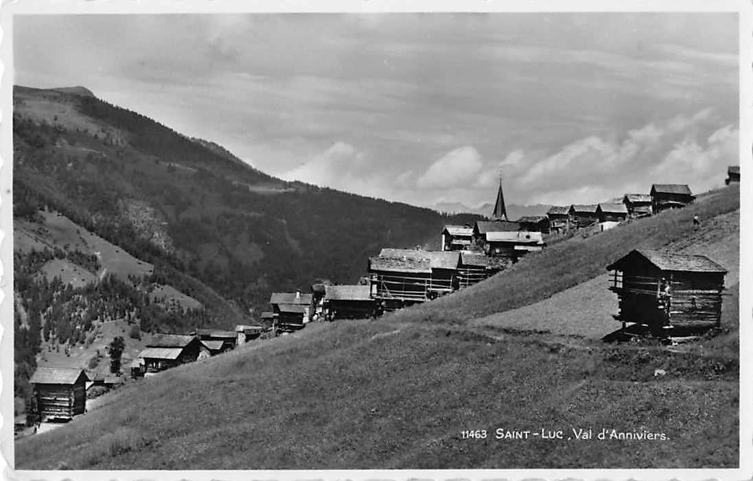 Cartoline postali: Souvenir de SAINT LUC 1956 – Usato da Winterthur venduto da SchatzchischtliWinti