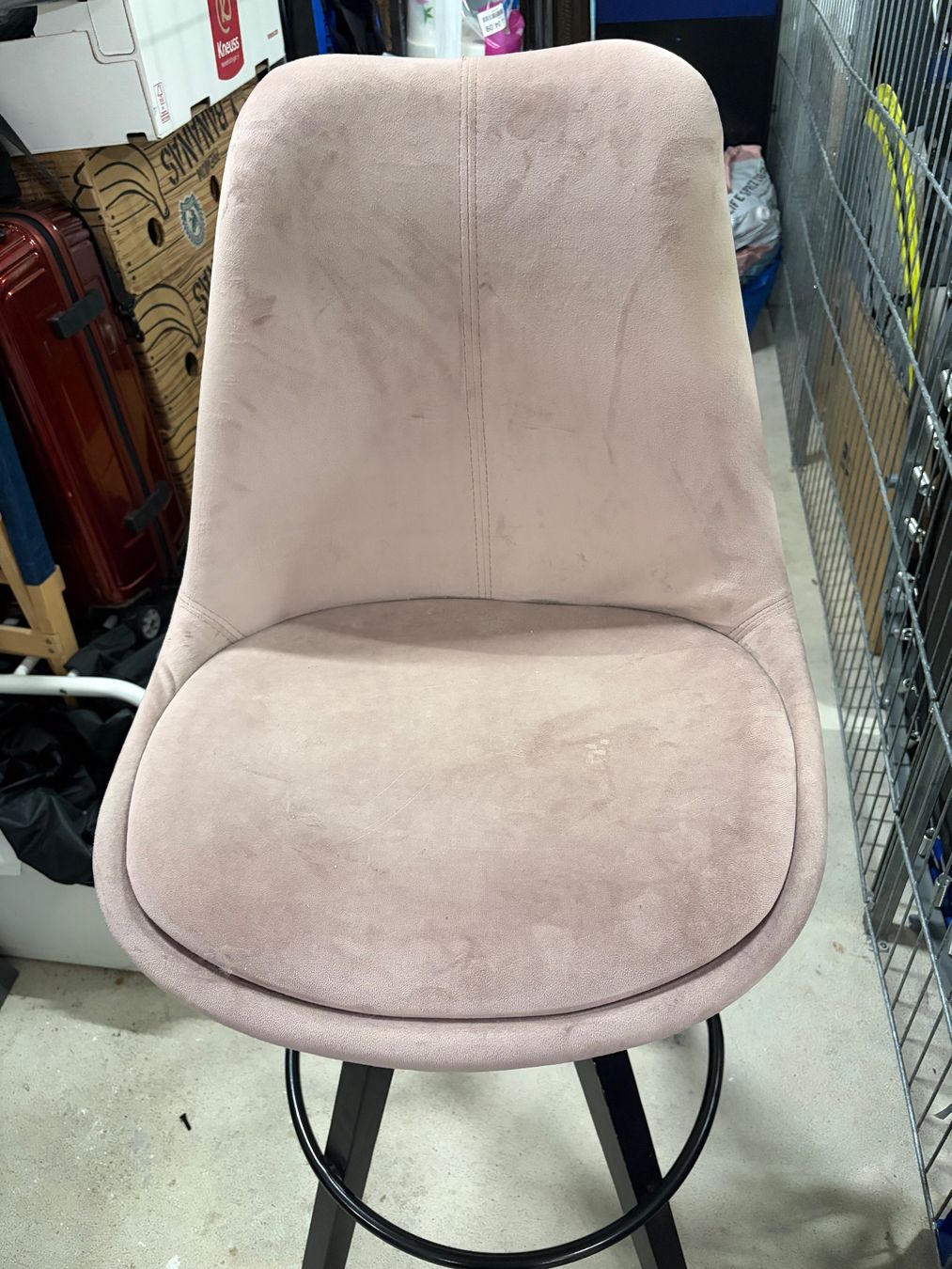 Hocker: Barhocker Hocker Samt Rosé – Gebraucht aus Glattpark (Opfikon) von Sid8787