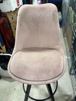 Barhocker Hocker Samt Rosé