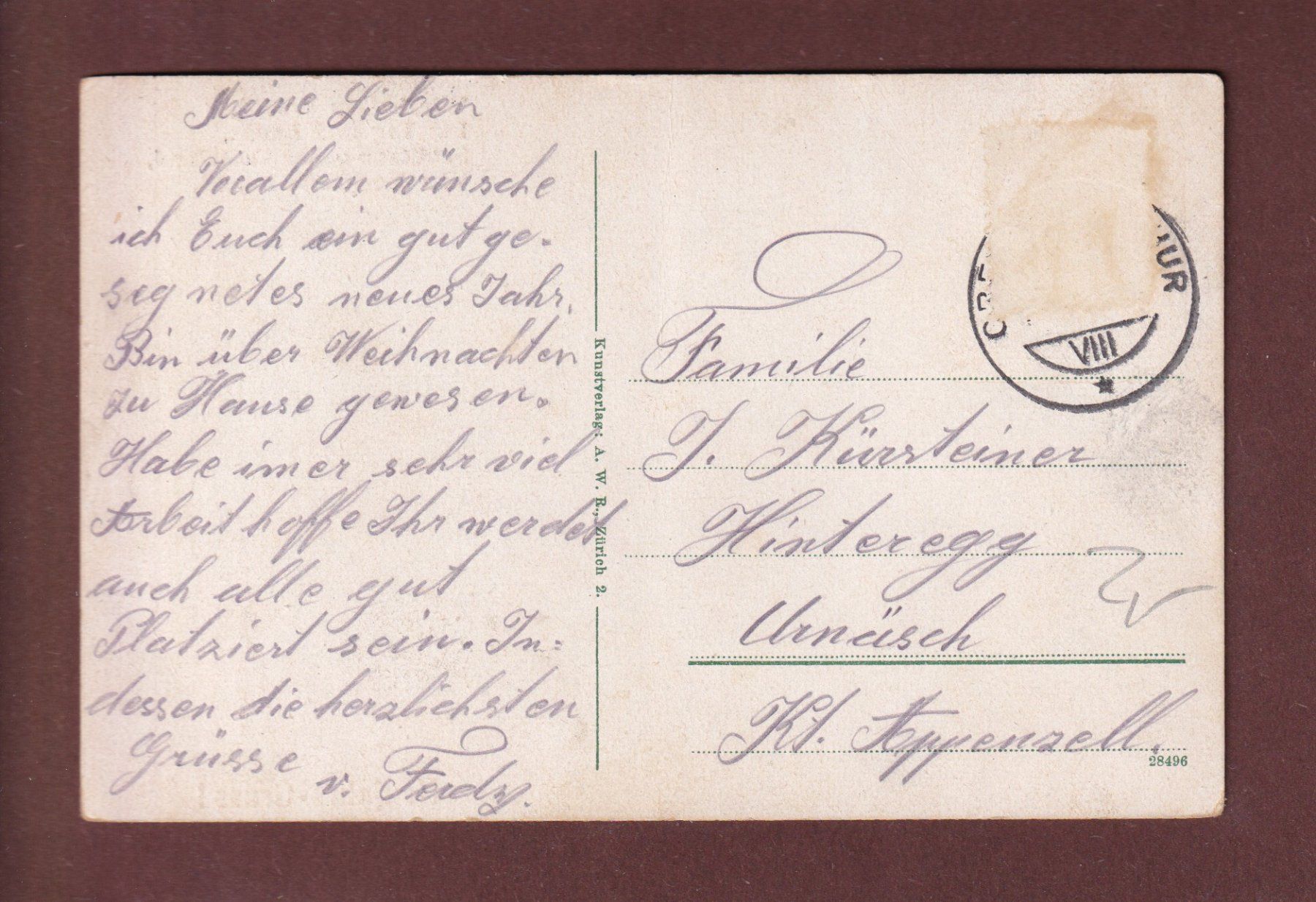 Cartoline postali: SOLDAT - Neujahr – Usato da Pully venduto da nicecards-shop 1