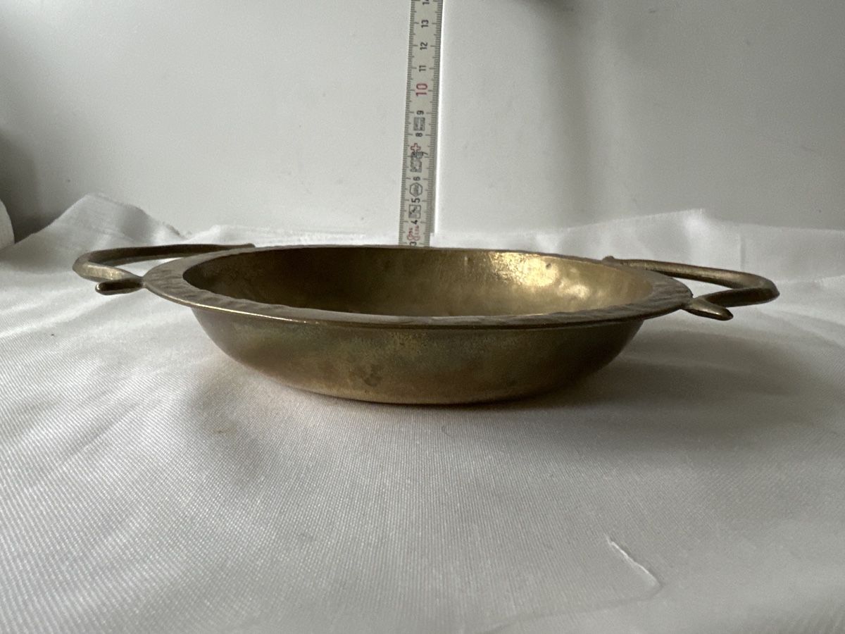 Ciotole: Antike Messingschale, Schale mit Henkel, Deko – Usato da Zürich venduto da Chaeffeler 3