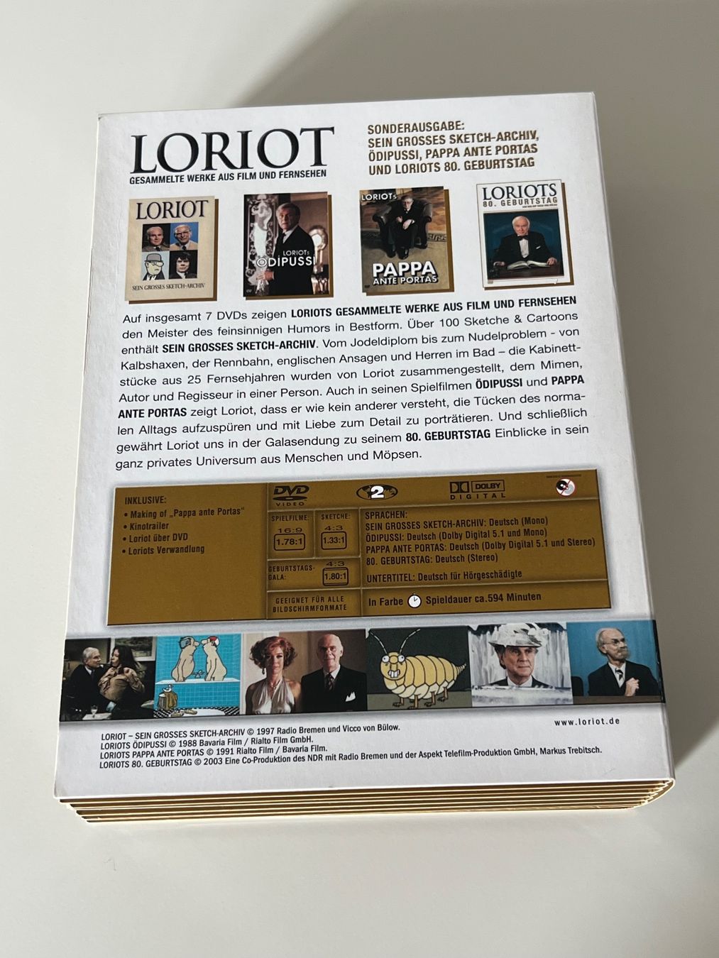 Tutti i DVDs: Loriot - Gesamtausgabe - DVD Box – Usato da Altstätten SG venduto da sheamus 2