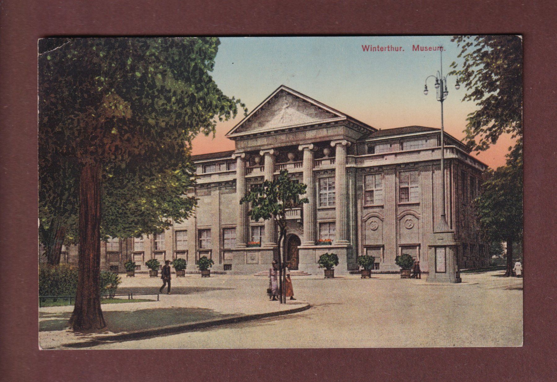 Cartoline postali: WINTERTHUR - Museum - 1919 // Eckbug // – Usato da Pully venduto da nicecards-shop