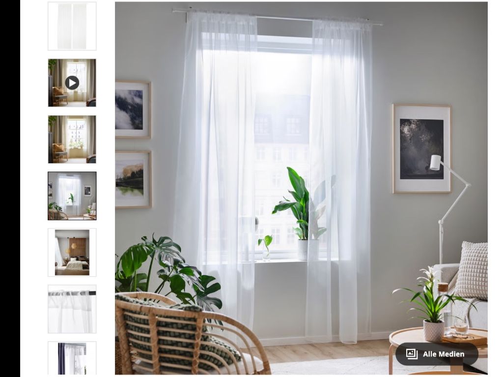 Tende: 2x Vorhang Teresia Ikea – Usato da Zürich venduto da MSZ90 2