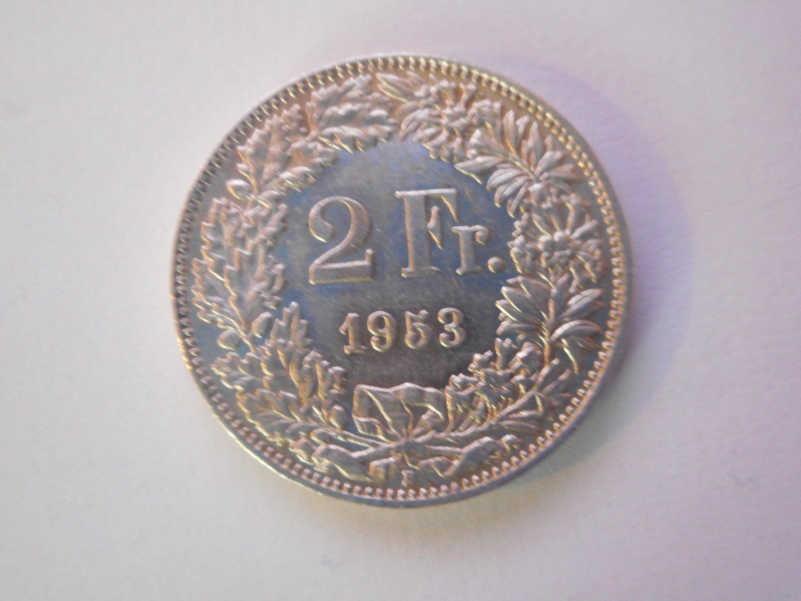Alle Münzen: 2 Fr. 1953 silber  vorz – Neu (gemäss Beschreibung) aus Kriegstetten von pizlad2010