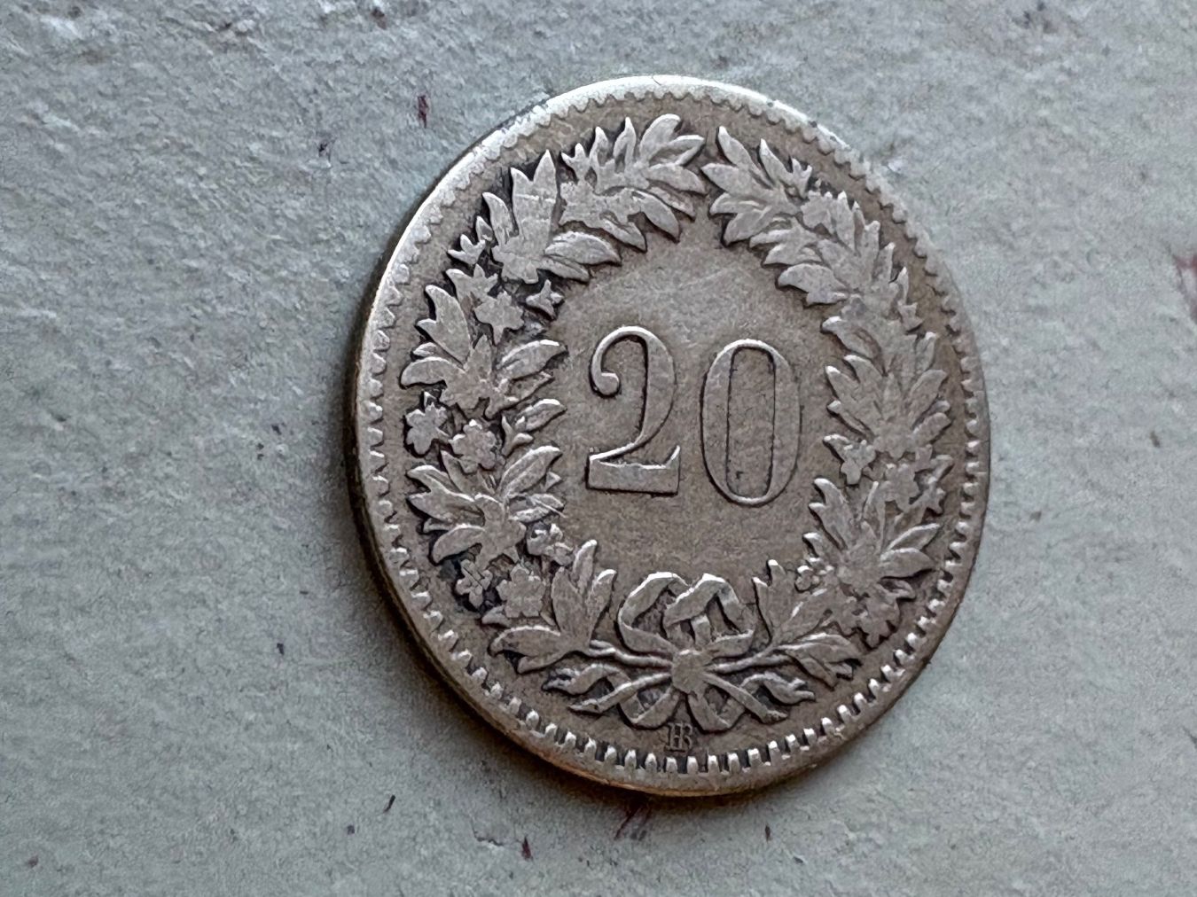 Alle Münzen: Schweiz 20 Rappen 1850 ab 1.- – Gebraucht aus Zürich von mysilvercoin 3