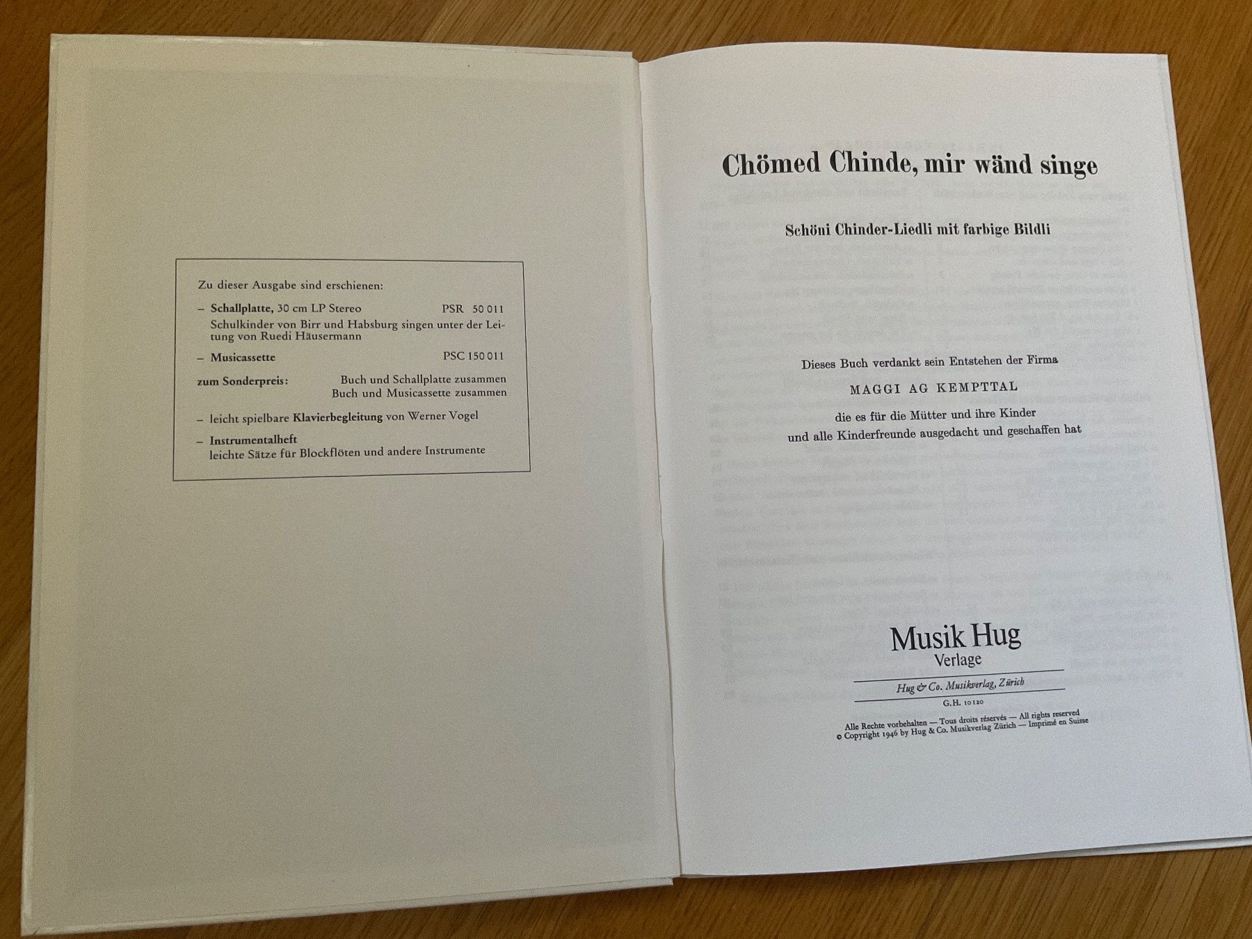 Libri: Chömed Chinde, mir wände singe Kinderbuch – Usato da Dinhard venduto da R.B.G23 1