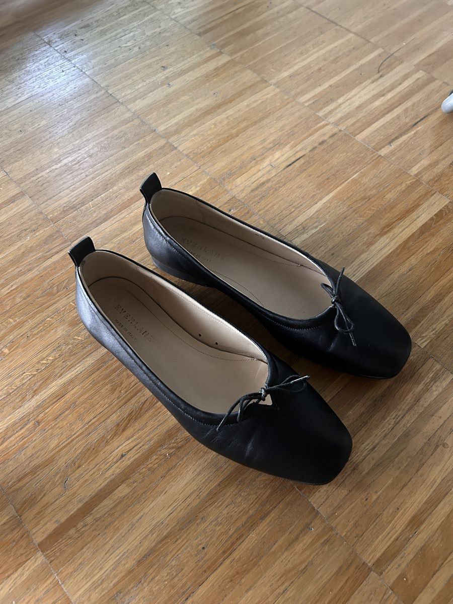 Everlane Scarpe da donna: Everlane day ballet flats black leather – Usato da Genève venduto da mic_p669 1