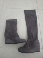Gefütterte Damen-Stiefel Gr. 40 – Keilabsatz