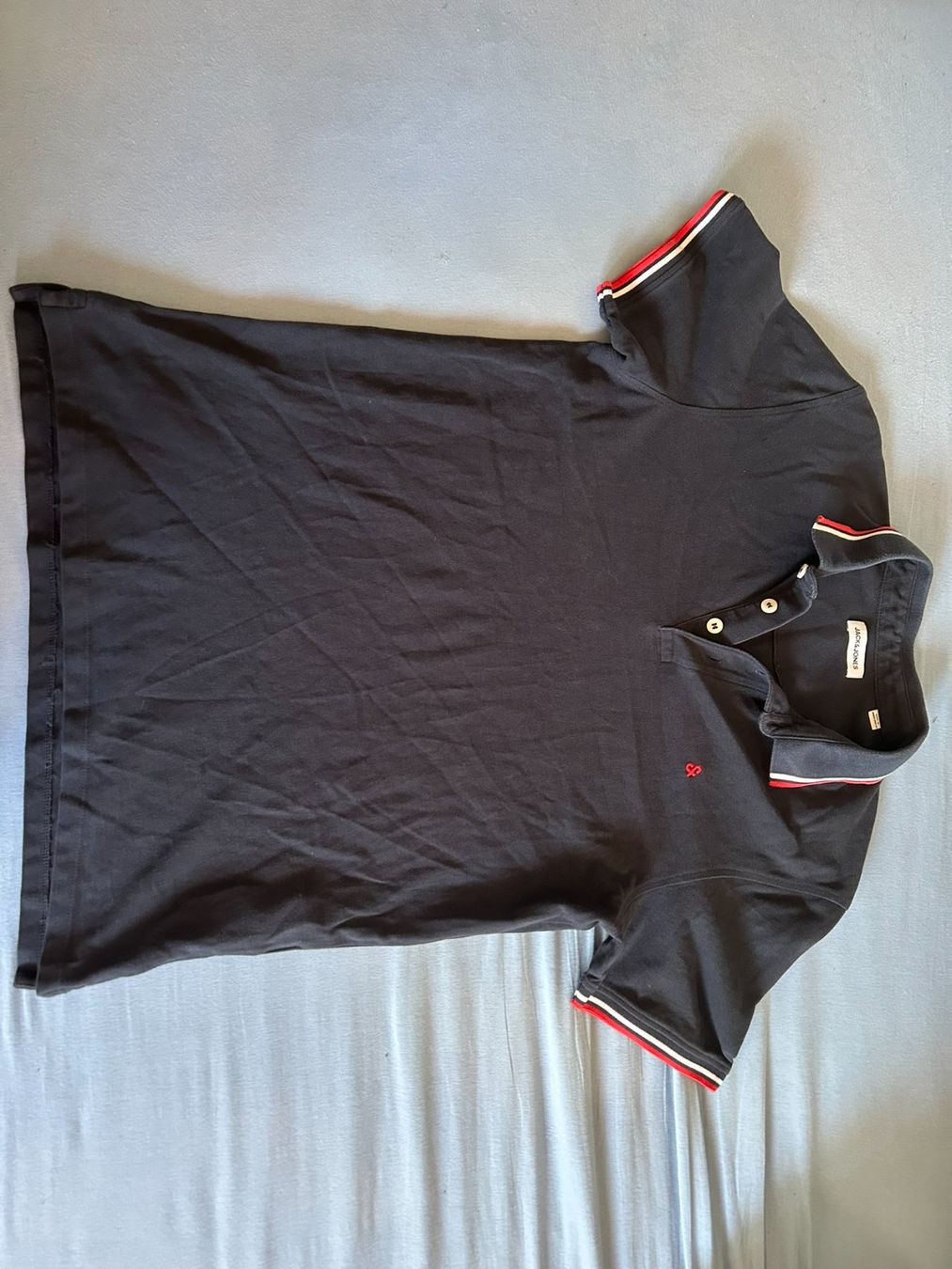 Jack & Jones Magliette Polo: Jack & Jones Polohemd, Gr. L, dunkelblau – Usato da Oberkulm venduto da RobinRetoMueller