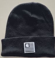 Coole Carhartt Beanie Mütze, Winter Accessoire, Schwarz