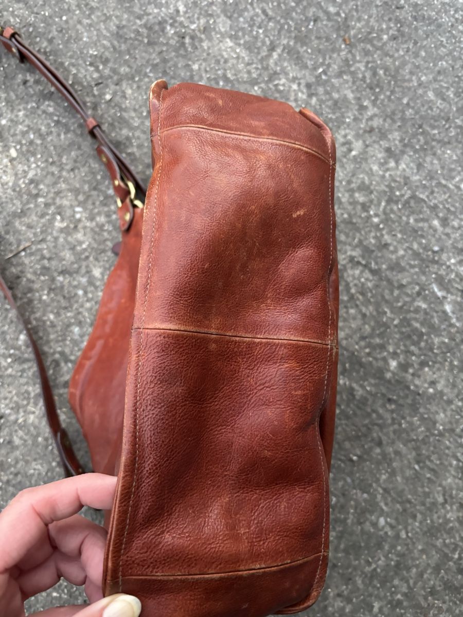 Taschen für Damen: Il Bisonte Handtasche Leder – Gebraucht aus Giswil von Miiichen 4