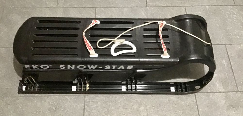 Eko Snow-Star Seduta Imbottita Per Slitta 100 E 100V – Cuscini Autoadesivi In Similpelle, Set Da 2, Nero