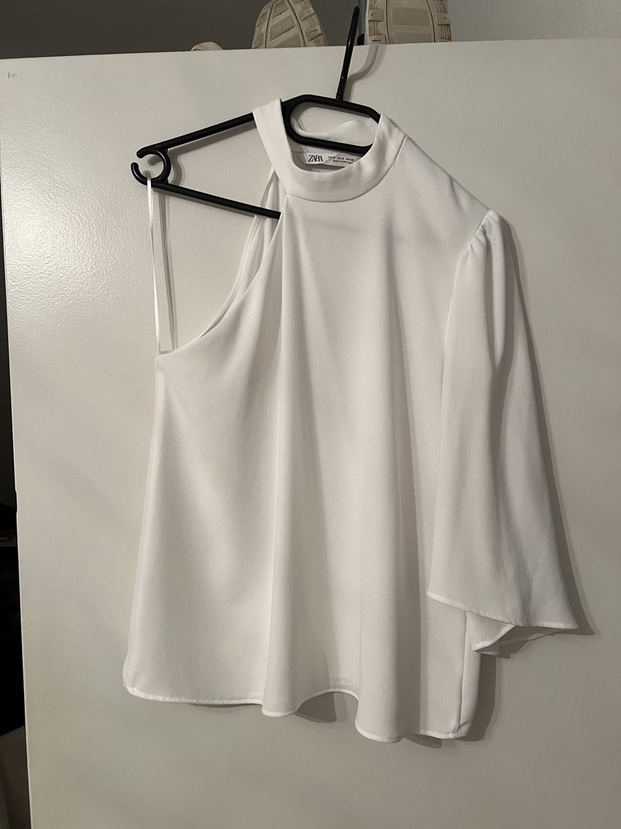 Zara Camicette: ZARA WEISSE OFF SHOULDER BLUSE - S – Usato da Rothrist venduto da FL_17