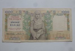 Griechenland ++ 1000 Drachmen 1. Maioy 1935