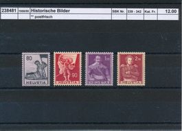 1958/59 "Historische Bilder", Farbänderungen, ** postfrisch