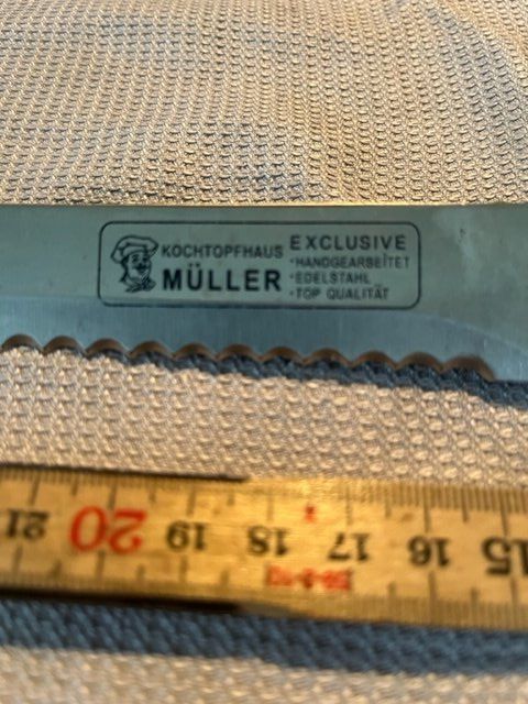 Küchenmesser: Messer Marke Kochtopfhaus Müller    224gr – Neu (gemäss Beschreibung) aus Altbüron von Februar26 1