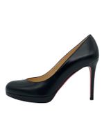 Christian Louboutin Leather Plateau Pump EU 38.5 Schwarz