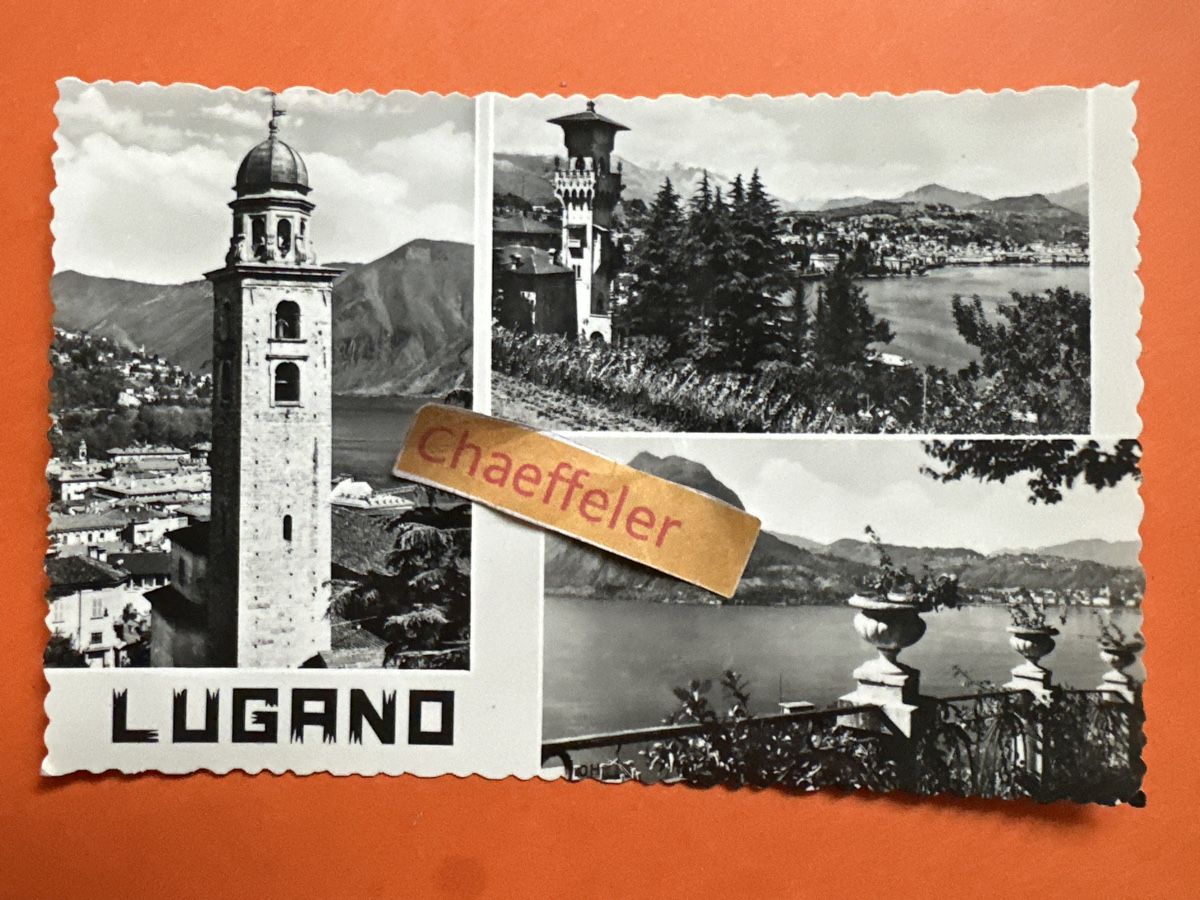 Ansichtskarten: 1959 Lugano. – Gebraucht aus Zürich von Chaeffeler