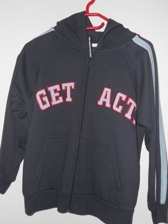 Neuw. Sweatjacke mit Kapuze - marine - Gr. 146/152
