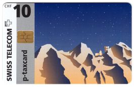 Telecom Thun, Jungfraujoch - seltene Chip Geschenk Taxcard