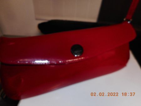 SACCOBONO Leder Clutch Pochette Abendtasche CLUTCH