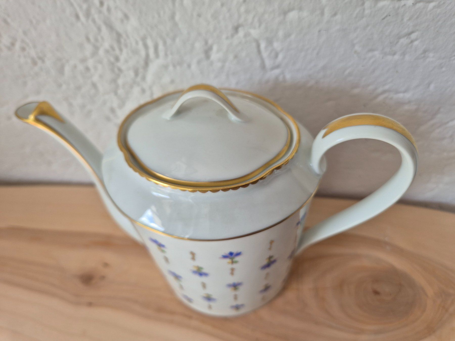 Teiere: Kaffee-Teekanne, Kornblumen, Handbemalt – Usato da Bern venduto da aronari 2