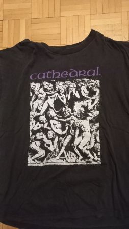 Cathedral 1991 Vintage T-shirt in XL * Doom Metal *
