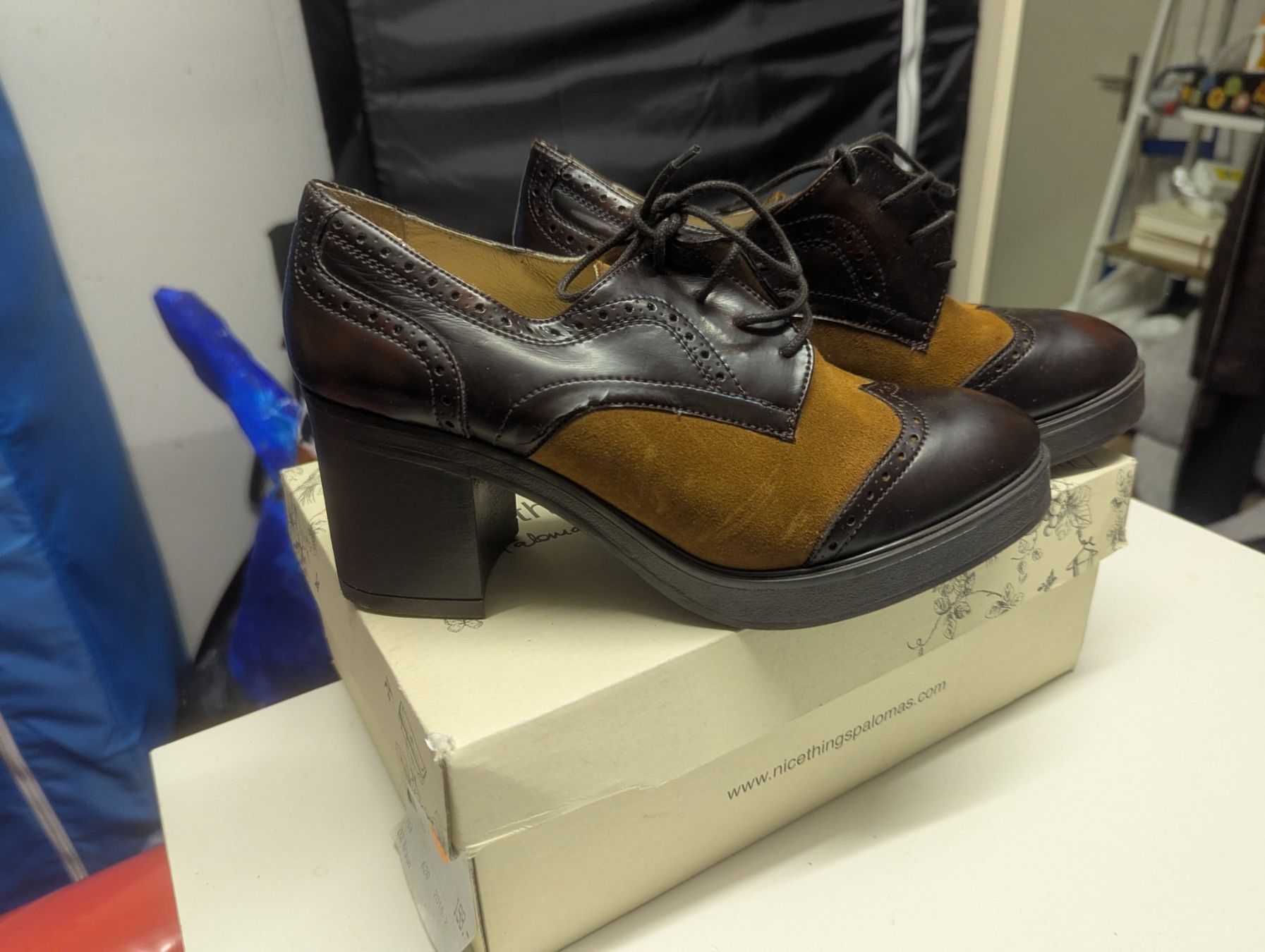 Scarpe da donna: Nice Things Schuhe Gr.39 Braun Schnürschuhe! – Nuovo (secondo la descrizione) da Zollikon venduto da Mikifare 1