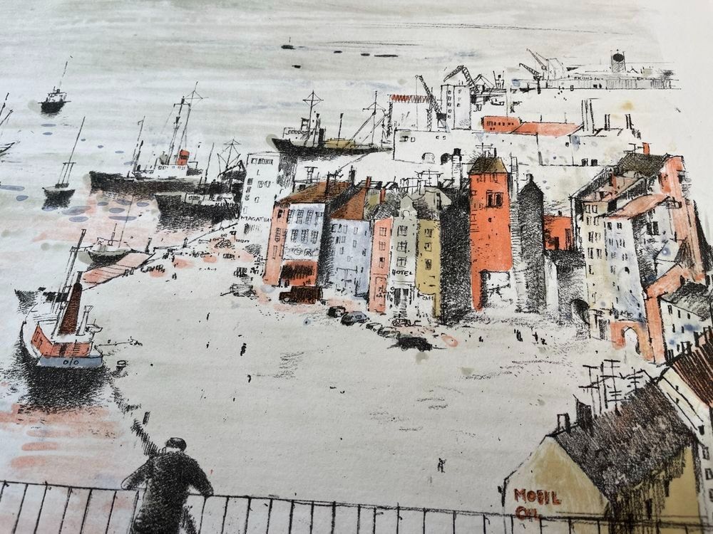 Grafica & Litografie: OTTO BACHMANN LITHOGRAPHIE SIGNIERT NUMMERIERT – Usato da Gersau venduto da grafik-kunst 4