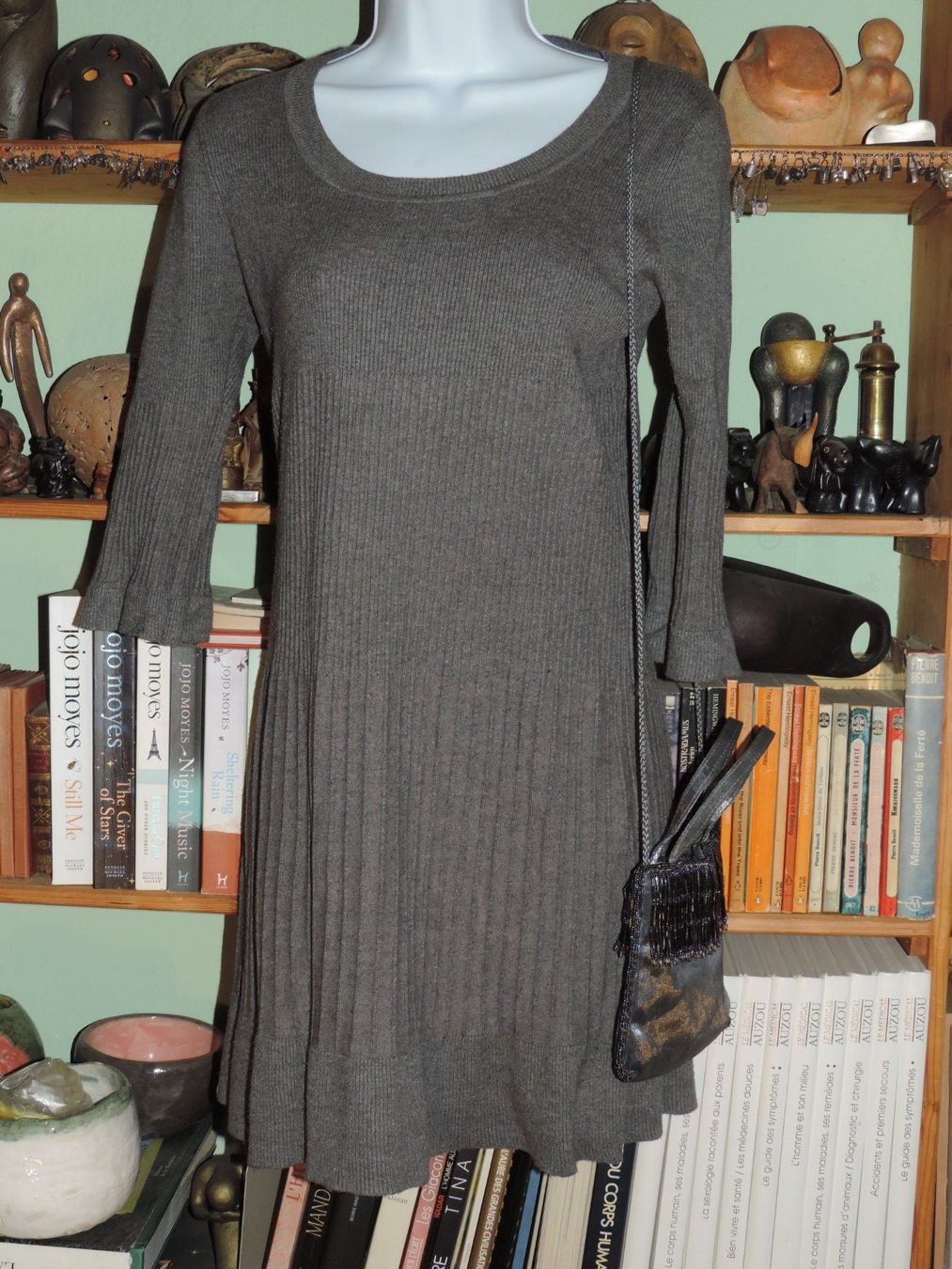 Vestiti: robe grise avec sac – Usato da Genève venduto da Axelle333