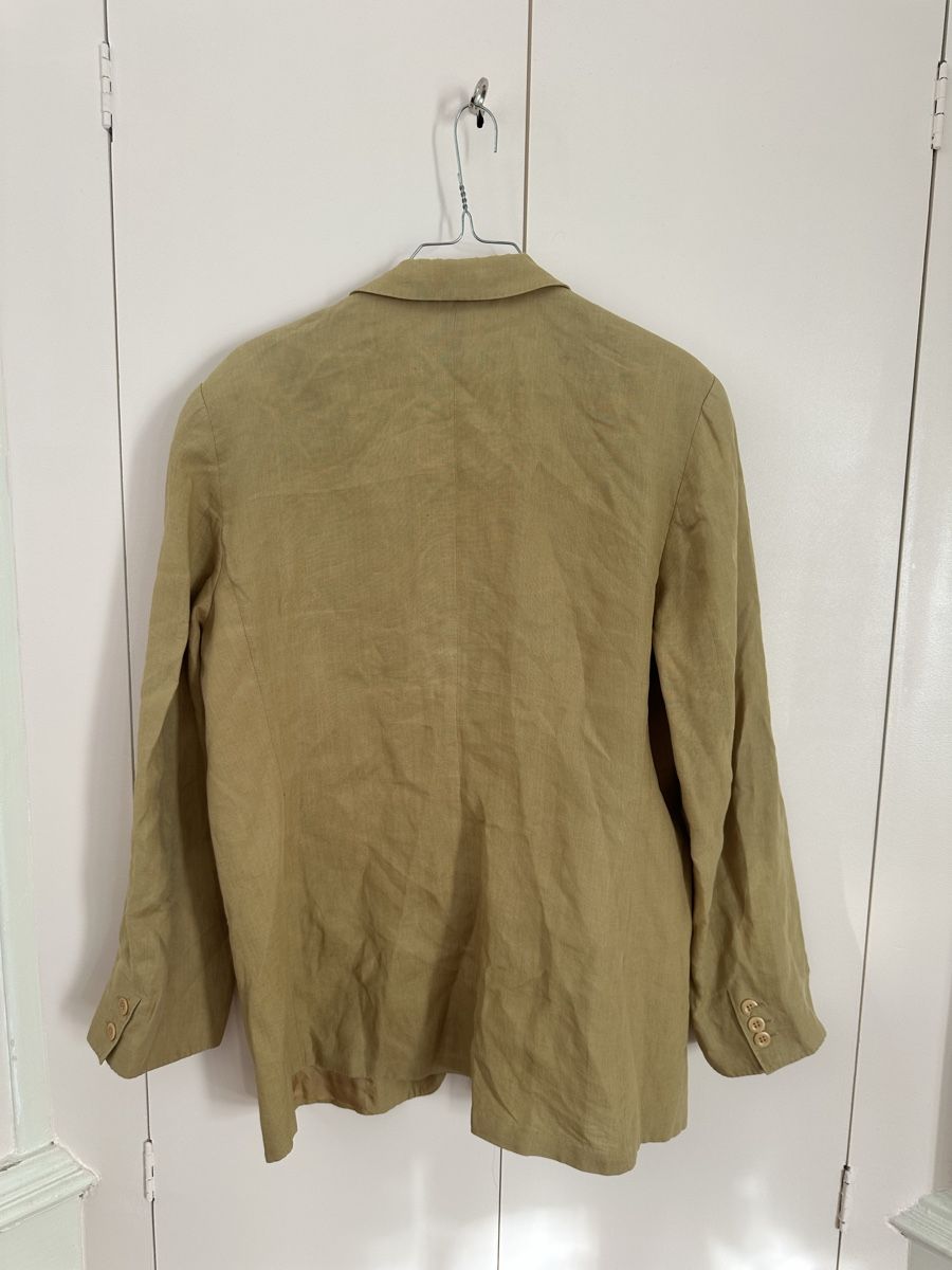Max Mara Giacche: Blazer Max Mara beige en lin – Usato da Yverdon-les-Bains venduto da Laureetlargent 1