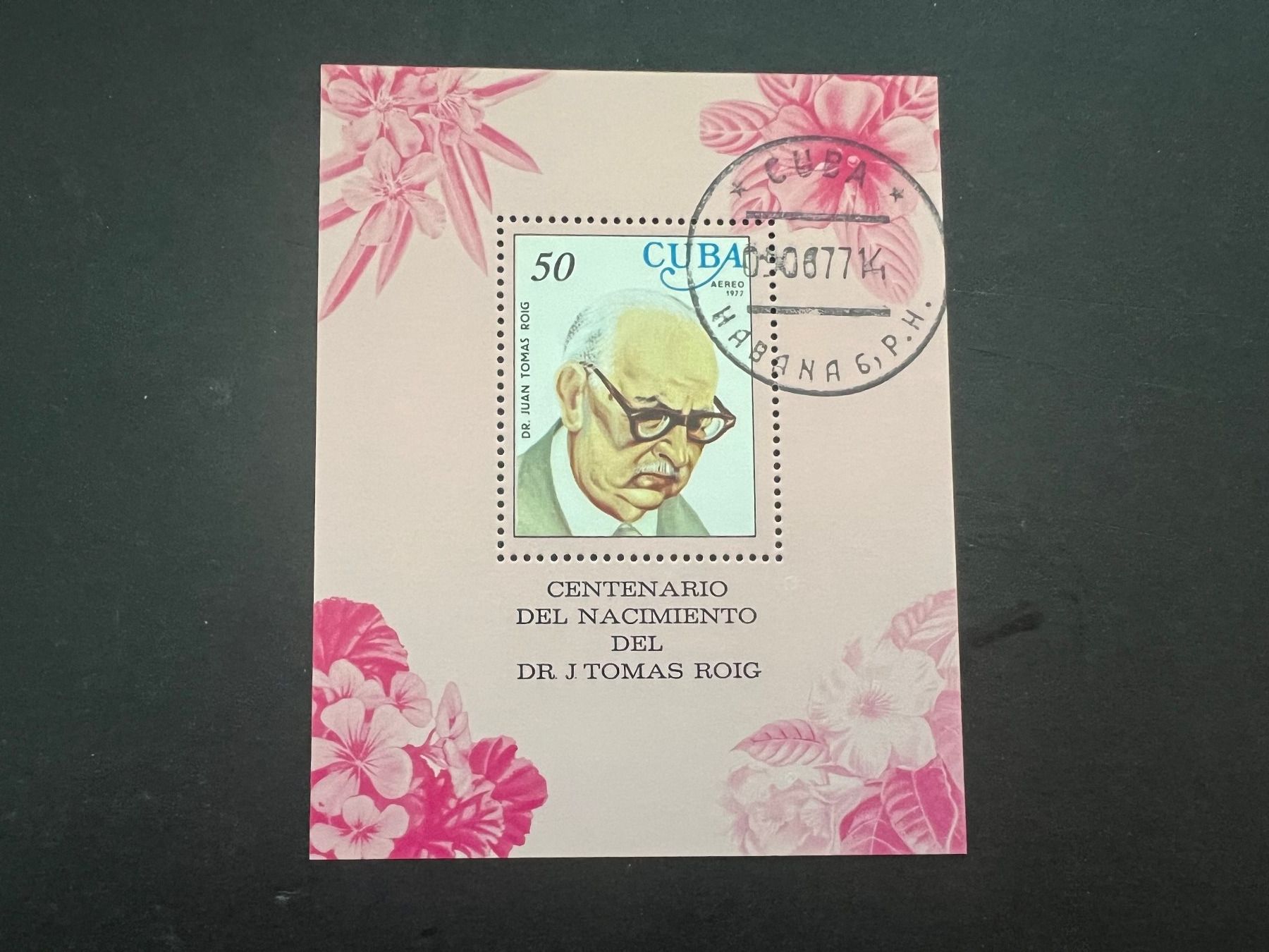 Tutti i francobolli: Kuba 1977 DR.TOMAS ROIG  gest.  (D861) – Usato da Hinwil venduto da Sidi4