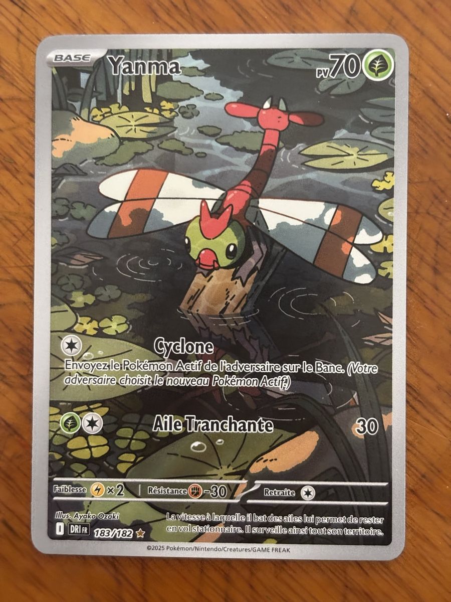 Pokémon Sammelbilder & Trading cards: Carte Pokémon YANMA dri 183/182 FR – Neu (gemäss Beschreibung) aus lausanne von helderj