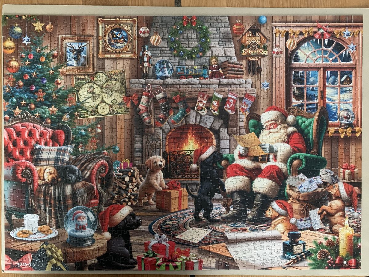 Puzzle: Weihnachtspuzzle Schmidt 1000 Teile – Usato da Thun venduto da Chrabu 1