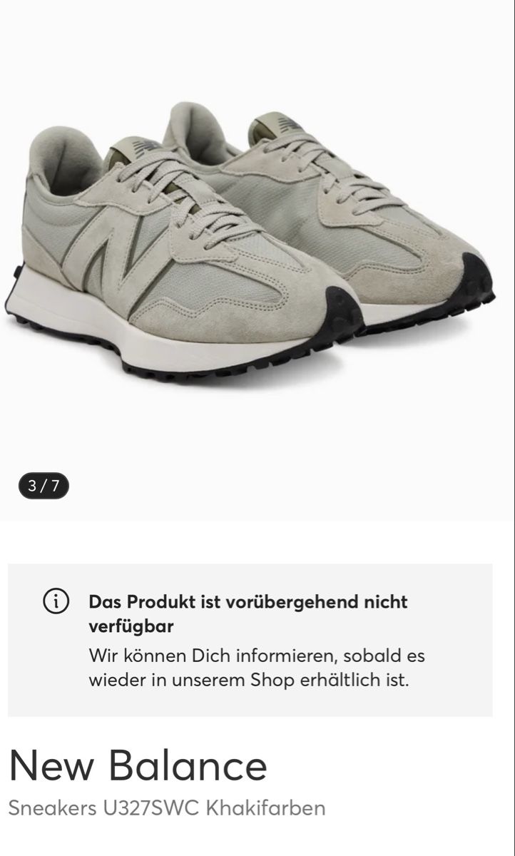 New Balance Scarpe da uomo: New Balance 327 sneakers – Usato da Küttigen venduto da swissholdsy