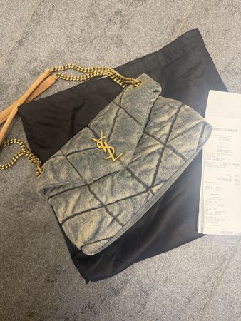 Original YSL Denim Puffer Bag, NEU mit Quittung, Rarität