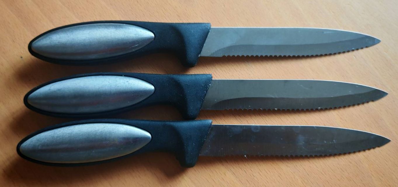 Coltelli: 3er Set Steakmesser, rostfrei – Usato da Bottighofen venduto da andax 1