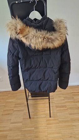 Woolrich Daunenjacke schwarz Gr. M Winterjacke Fell Kapuze