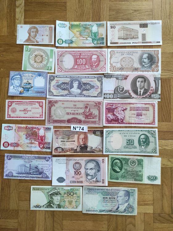 Lot De 10 Billets Authentiques Du Moyen-Orient – Iran, Afghanistan, Libye – Certificat D’authenticité Inclus
