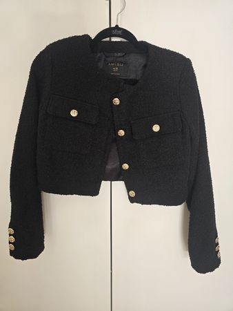 Blazer schwarz mit Goldknöpfen Grösse 38