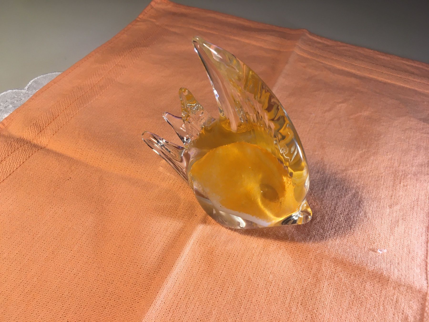 Tutte le decorazioni: Fisch, Glas, orange-weiss, Handarbeit – Usato da Zürich venduto da ancillaschmidhauser 3