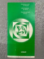 Einzigartige Swiss Air Board Entertainment Broschüre 1983