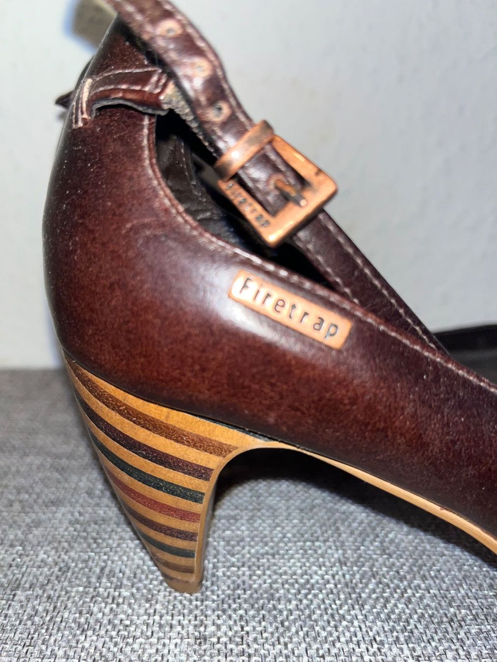 Scarpe da donna: Firetrap leather, dark brown shoes size 41 – Usato da Genève venduto da dmt_y25y 2