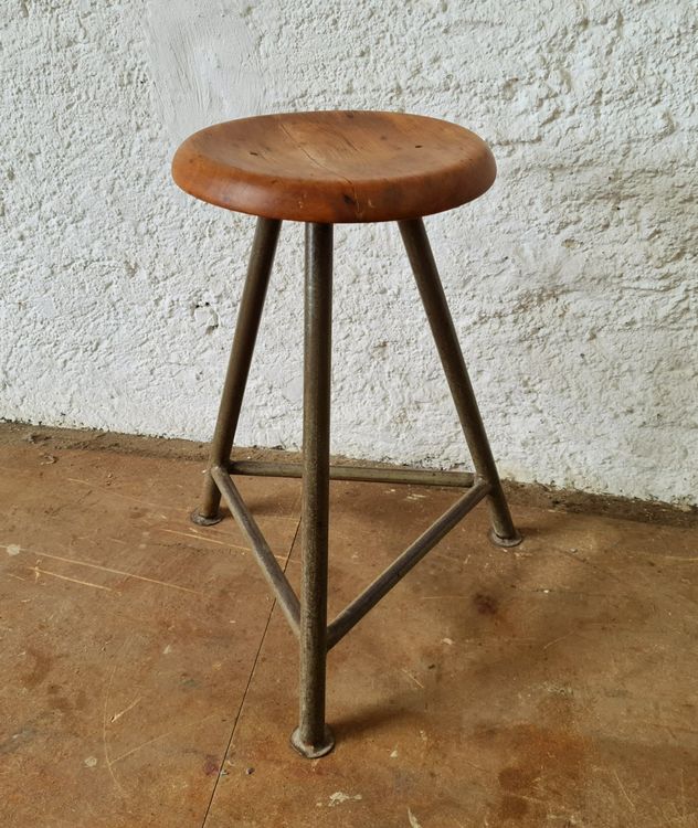 Metall Hocker Industriedesign Werkstatthocker Vintage | Kaufen auf Ricardo
