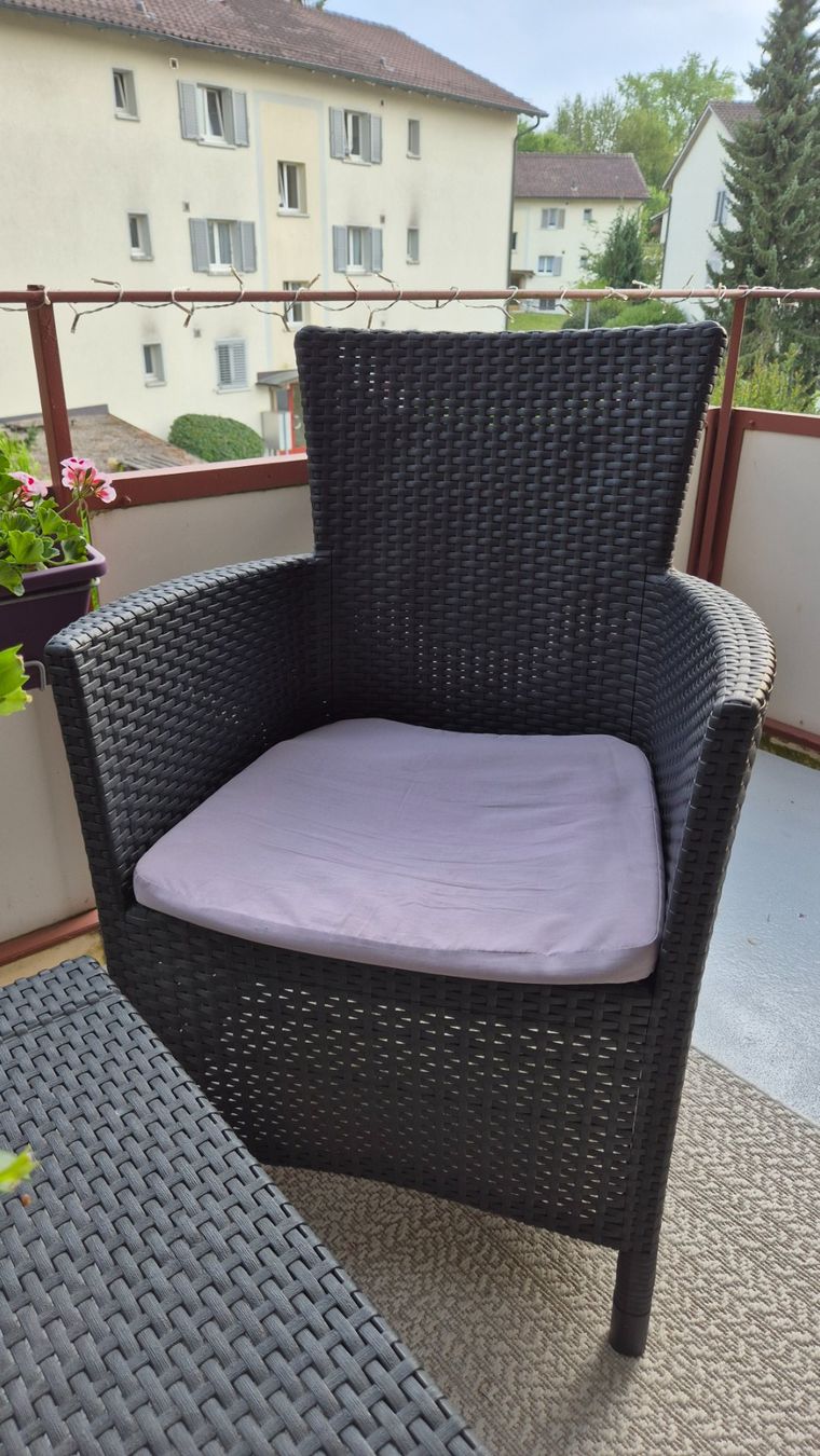 Conforama Sessel: Garten/Blakon set - Rattan – Gebraucht aus Zürich von Paulinaa1 3