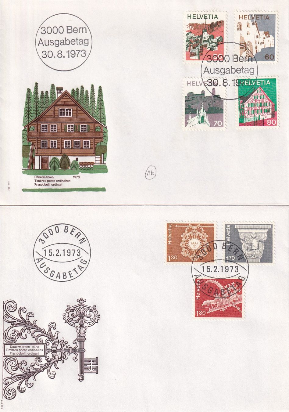 Tutti i francobolli: Lot 8 Briefe FDC 1973 - 1975 – Usato da Rossa venduto da becky05