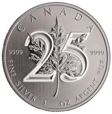 Tutti le monete: 1 oz Silber Maple Leaf 2013 - 25 Jahre Jubiläum – Nuovo (secondo la descrizione) da Schlieren venduto da pongoluethi