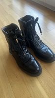 Saint Laurent Black Leather Boots Size 40,5